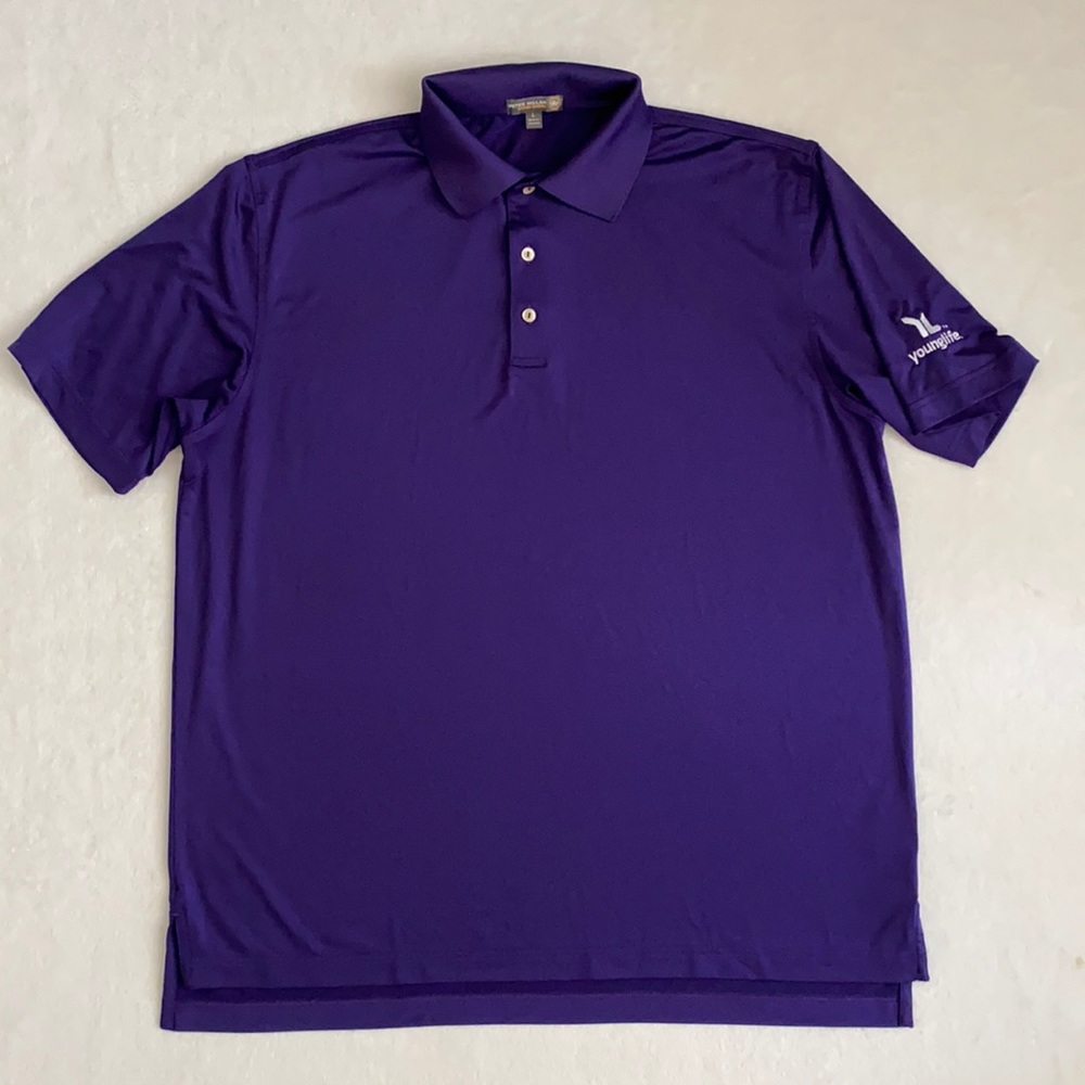 Peter Millar | Summer Comfort Performance Polo Golf Shirt Young Life Logo (L)
